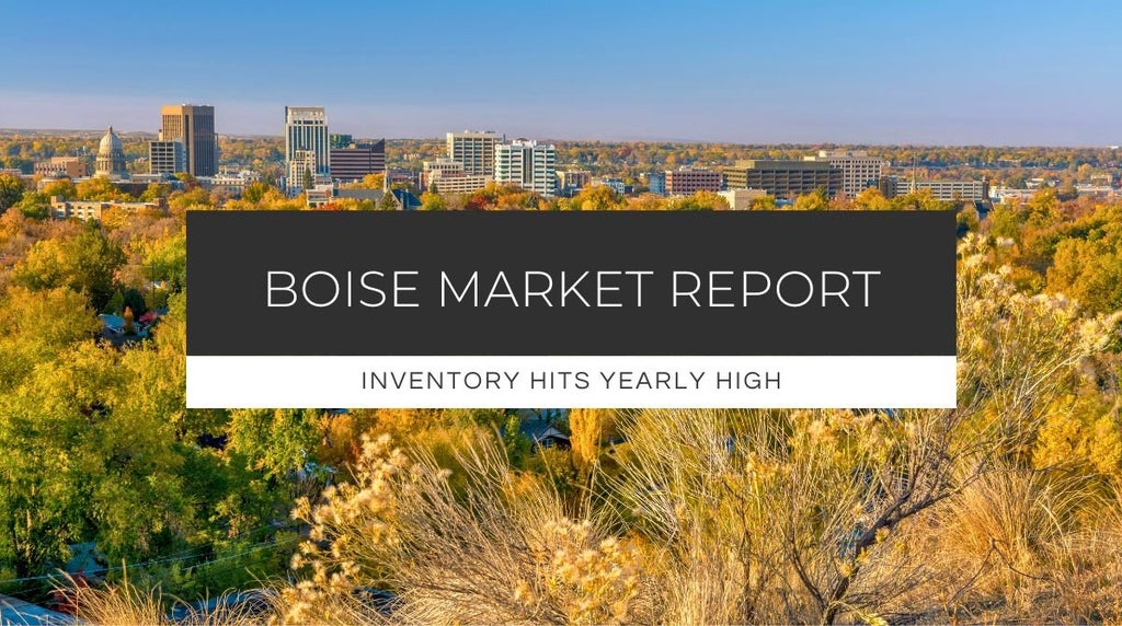 Boise skyline during autumn, illustrating rising buyer interest due to falling mortgage rates.